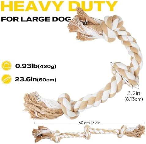Fida Dog Rope Toys for Medium Large Dogs, Chew Toys for Aggressive Chewers - Image 5