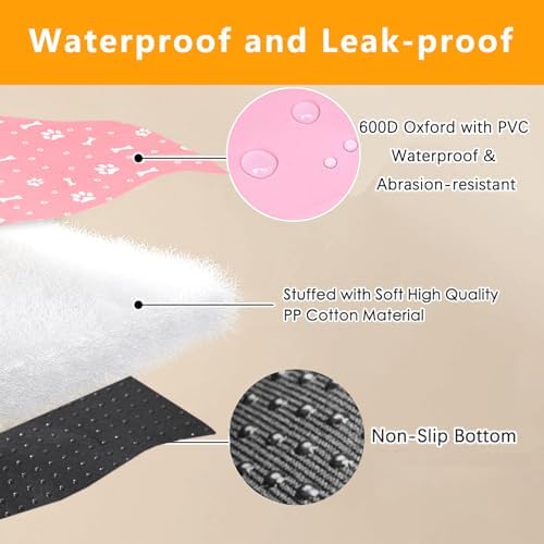 Dog Playpen Bottom Pad Fits for 36 Inch 4 Panels Exercise Pet Playpen, Dog - Image 4