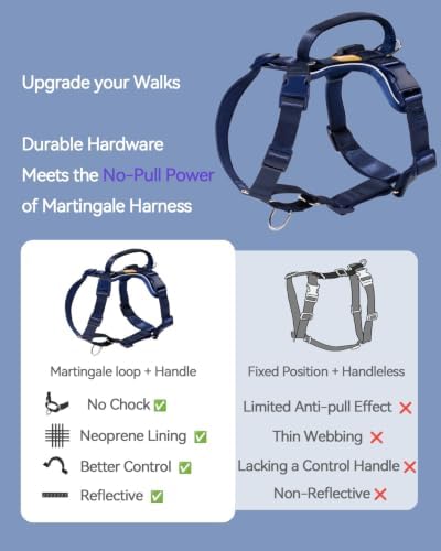 DF Freedom No Pull Martingale Dog Harness, Gentle Control - Image 4