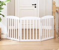 SPIRICH Wooden Freestanding Foldable Dog Gate, Stylish Modern by SpirichLLC