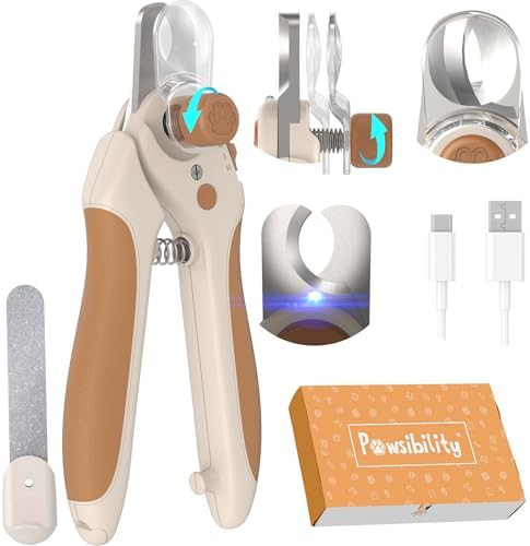 Pawsibility Pet Nail Clipper PRO 2026 -​​ ​​Quick-Vision LED Light | 2-Stage by Pawsibility