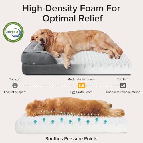 INVENHO Orthopedic Extra Large Dog Bed, XXL Waterproof Dog Sofa, Egg-Crate Foam - Image 2