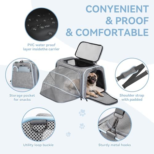 Petsfit Large Double Expandable Cat Carrier - Image 6