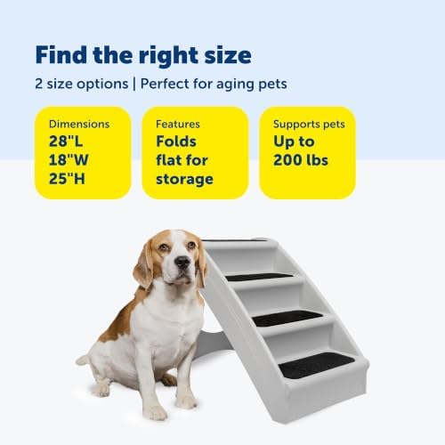 PetSafe CozyUp Folding Dog Stairs, Portable Indoor/Outdoor Pet Steps - Image 4