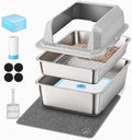 KalraMay Stainless Steel Sifting Litter Box by Unknown