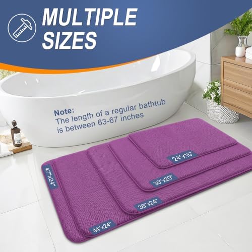 OLANLY Thick Memory Foam Bathroom Rugs 30x20, Absorbent Bath Mat - Image 5