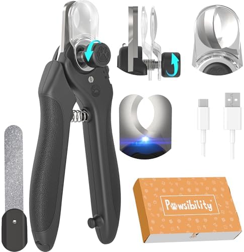 Pawsibility Pet Nail Clipper PRO 2026 -​​ ​​Quick-Vision LED Light | 2-Stage by Pawsibility