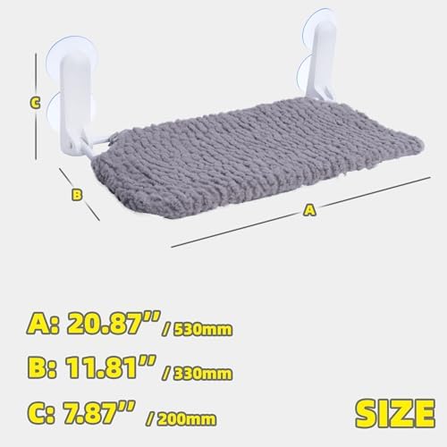 AIWIKIDE Cat Window Perch, Easy Install Bracket, Portable Wall Hammock - Image 4