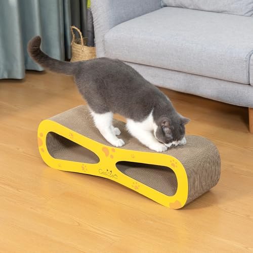 COZIWOW Infinity Cat Scratcher Lounge, Cardboard Cat Scratching Pad Board - Image 2