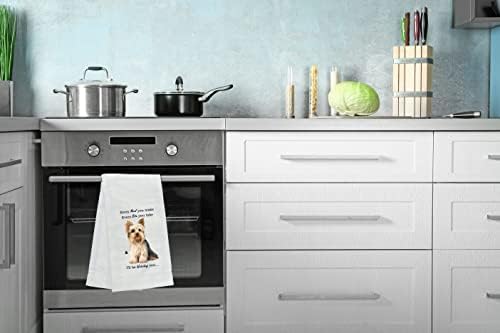 E&S Imports Yorkie Kitchen Towel - Image 4