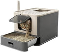 PAKEWAY XL Enclosed Stainless Steel Cat Litter Box by PAKEWAY