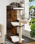 44.8in Modern Wood Cat Tree Tower by FeliskynCatTreeTower