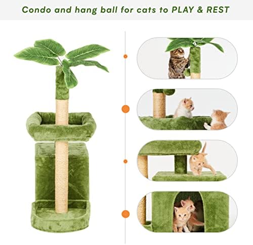 31.5inch Small Cat Tree Tower Condo - Image 4