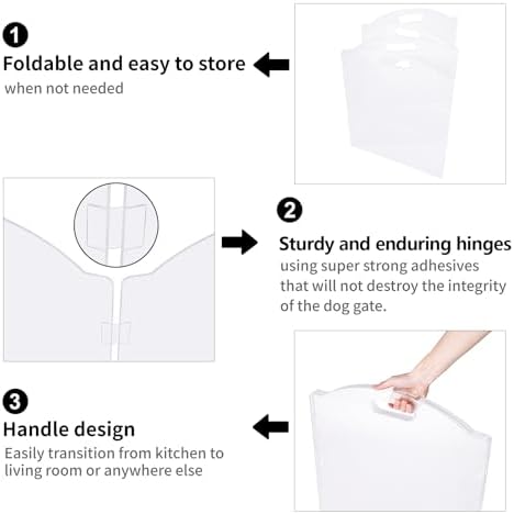 Clear Acrylic Freestanding Dog Gates - Image 5