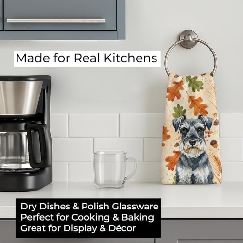 Caroline's Treasures Schnauzer Dogs Kitchen Towel 15x25 in - Image 3