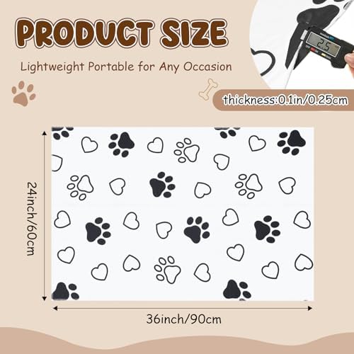 AceOrbit 2 Pack 24x36 Inch Non-Slip Dog Grooming Mat - Image 2
