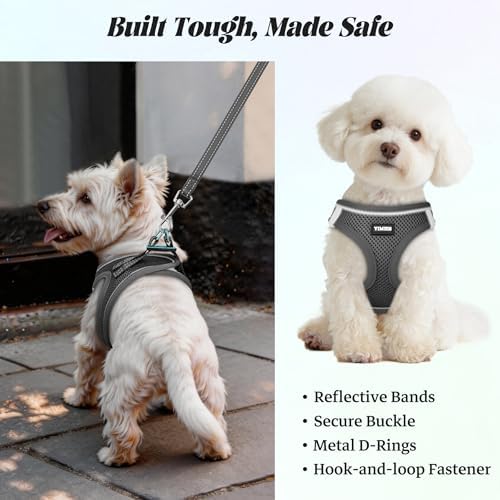 No Pull Dog Puppy Harness and Leash Set Reflective Mesh Vest XX-Small - Image 5