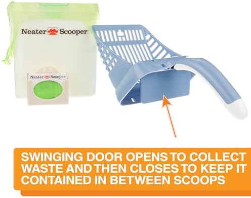 Neater Pet Brands Neater Scooper Standard Cat Litter Scoop, 195 Refill Bags – - Image 3