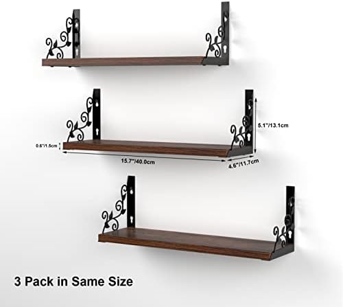 Lavezee Vintage Floating Shelves Set - Image 3