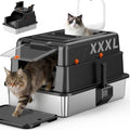 Stainless Steel Cat Litter Box – XXXL Cat Litter Tray by Avgooscalb