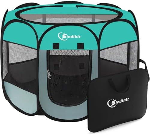 Siedihit Playpen for Small Dog Cat, Dogs Tent Crate Cage Indoor/Outdoor by Siedihit