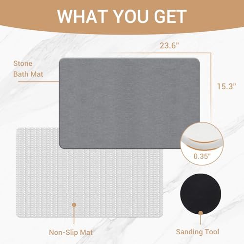 THMINS Stone Bath Mat - Image 3