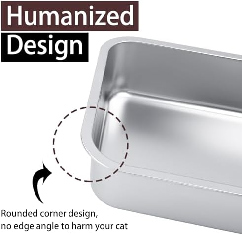 Small Stainless Steel Litter Box - Image 4