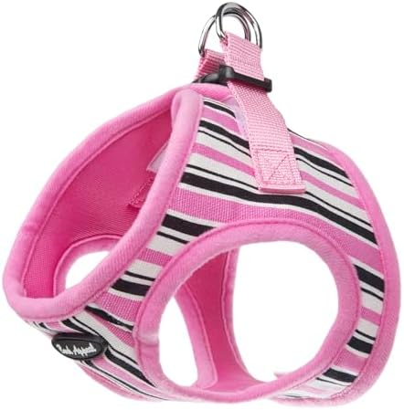 Bark Appeal Pink Stripe Step-in Dog Harness by BarkAppeal
