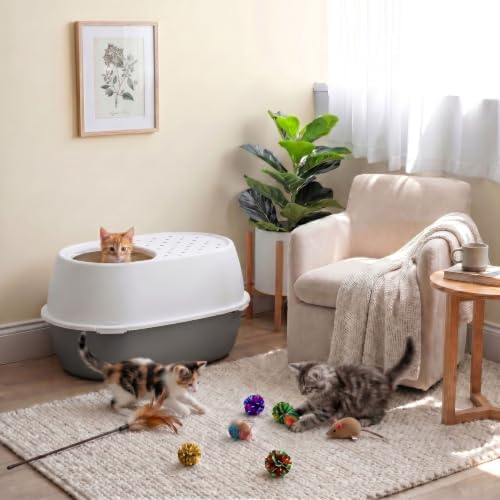 IRIS USA XX-Large Top Entry Cat Litter Box, Dog Proof - Image 3