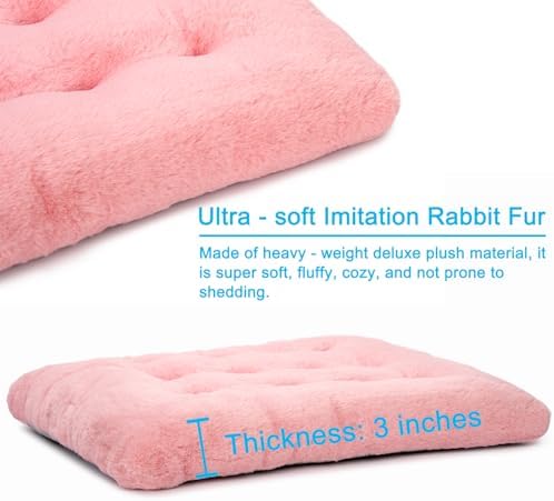 2 Pack Dog Bed, Washable Deluxe Plush Dog Crate Beds - Image 4