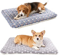 2-Pack Dog Blanket for Crate, Washable Reversible Plush Crate Liner by Tierecare