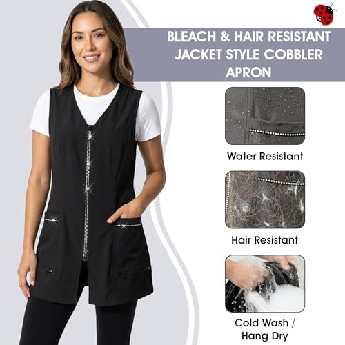 Ladybird Line 220 Pro Rhinestone Jacket Detail Cobbler Style Apron, and Bleach - Image 3