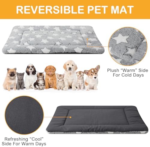 VitalCozy 4 Pcs Dog Crate Pads Soft Warm - Image 3