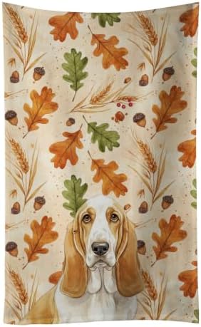 Caroline's Treasures Basset Hound Dogs Kitchen Towel 15x25 in by CarolinesTreasures