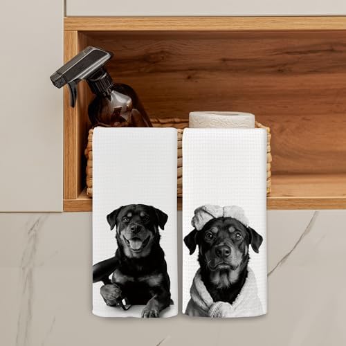 Dog Kitchen Towels Decor Set of 2 - Image 3