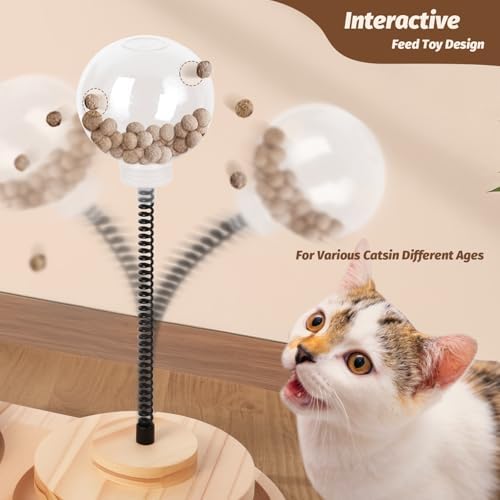 4 in 1 Cat Scratching Post. Wooden Kitten Scratching Post. Kitten Toys - Image 3