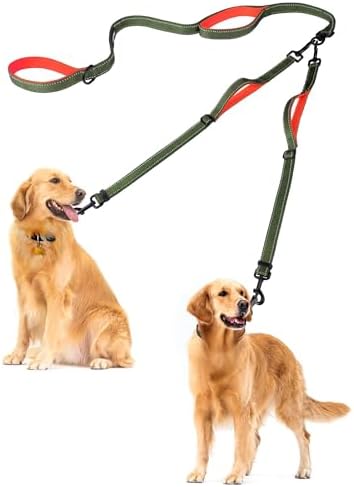 PetBonus Double Dog Leash, No Tangle Dual Leash, Walking Training Lead by Petbonus