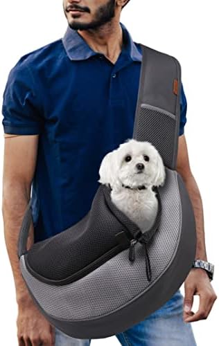 FDJASGY Pet Sling Carrier for Small Dogs Cats, Breathable Mesh Travelling Hand by FDJASGY