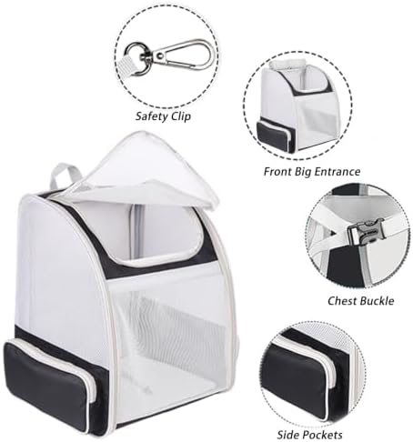 Backpack to Carry Cat and Small Puppy up to 16 Pounds, Breathable Pet Carrier - Image 4