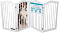 INTERNET'S BEST Arched Top Dog Gate | 4 Panel, and Porch | Portable, Extra Wide by BIRDROCKHOME