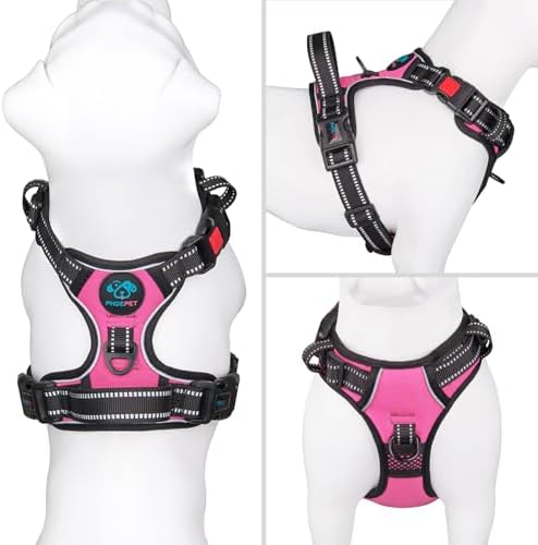 PHOEPET No Pull Dog Harness Medium Reflective Front Clip Vest - Image 2