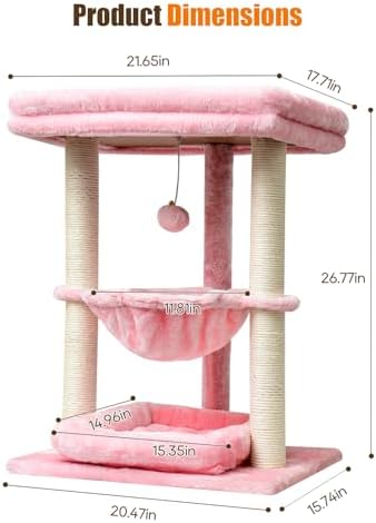 SYANDLVY Small Cat Tree for Indoor Cats - Image 3