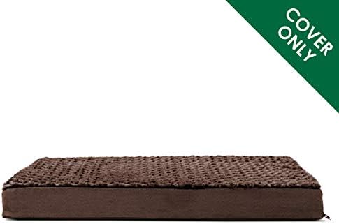 Furhaven Replacement Dog Bed Cover Ultra Plush Faux Fur & Suede Mattress - Image 2