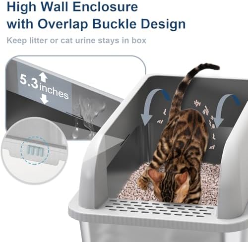 Suzzipaws XL Stainless Steel Sifting Litter Box - Image 3