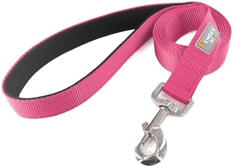 6 FT Reflective Dog Leash for Large Dogs, Hot Pink - Image 3
