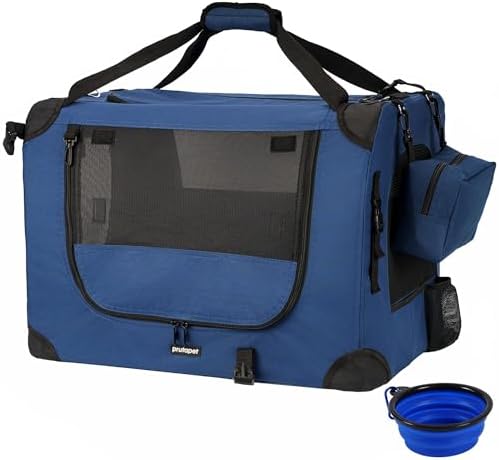 Prutapet Large Cat Carrier 24"x16.5"x16.5" Portable Dog Crate by Prutapet