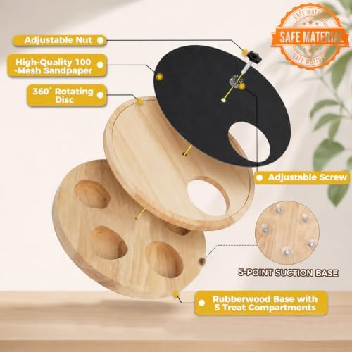 Dog Nail Scratch Board with Treat Box, Stress-Free Nail File Toy - Image 6