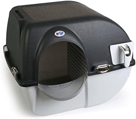 Omega Paw Elite Self Cleaning Roll 'n Clean Litter Box, Midnight Black - Image 2