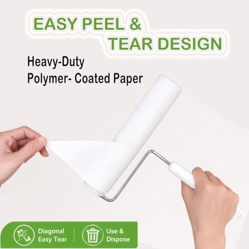 10 Inch Lint Roller Refills for Pet Hair Extra Sticky Refills, 360 Sheets - Image 4