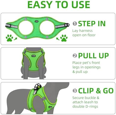 ROYPET Step-in Air Dog Harness, All Weather Mesh Step in Vest Harness - Image 5